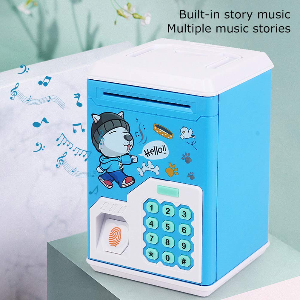 Amazon.co.jp: ミニ ATM 電子貯金箱、スマート電子貯金箱、パスワード付き金庫、子供 (3 歳以上) に最適、D (C) :  DIY・工具・ガーデン ミニ金庫、 電子貯金箱金庫、子供のための貯金箱 ATM パスワード貯金箱現金コイン貯蓄ボックス ATM  機子供クリスマスギフト(Bl