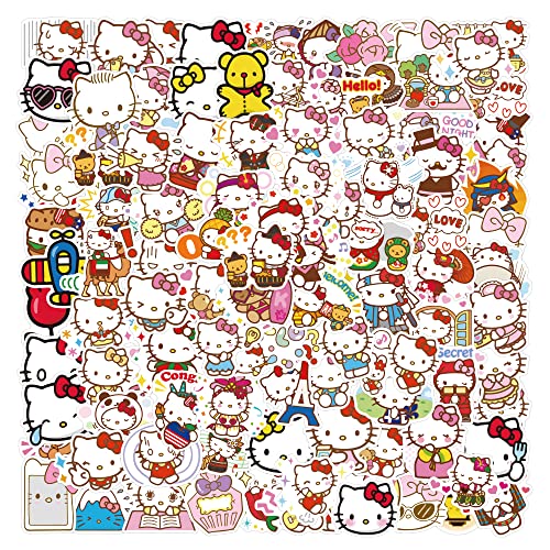 Lovelylife 100Pcs Pink Cat Stickers Vinyl Waterproof Stickers For Kids Teens Adults For Journaling Hydroflask Water Bottle Luggage Skateboard Bumper Computer Laptop Phone Case Stickers And Decals Decor (Pink-Ktmao) #TOP1