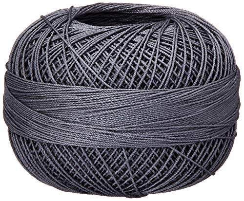 Handy Hands 210-Yard Lizbeth Cotton Thread, 25gm, Medium Charcoal
