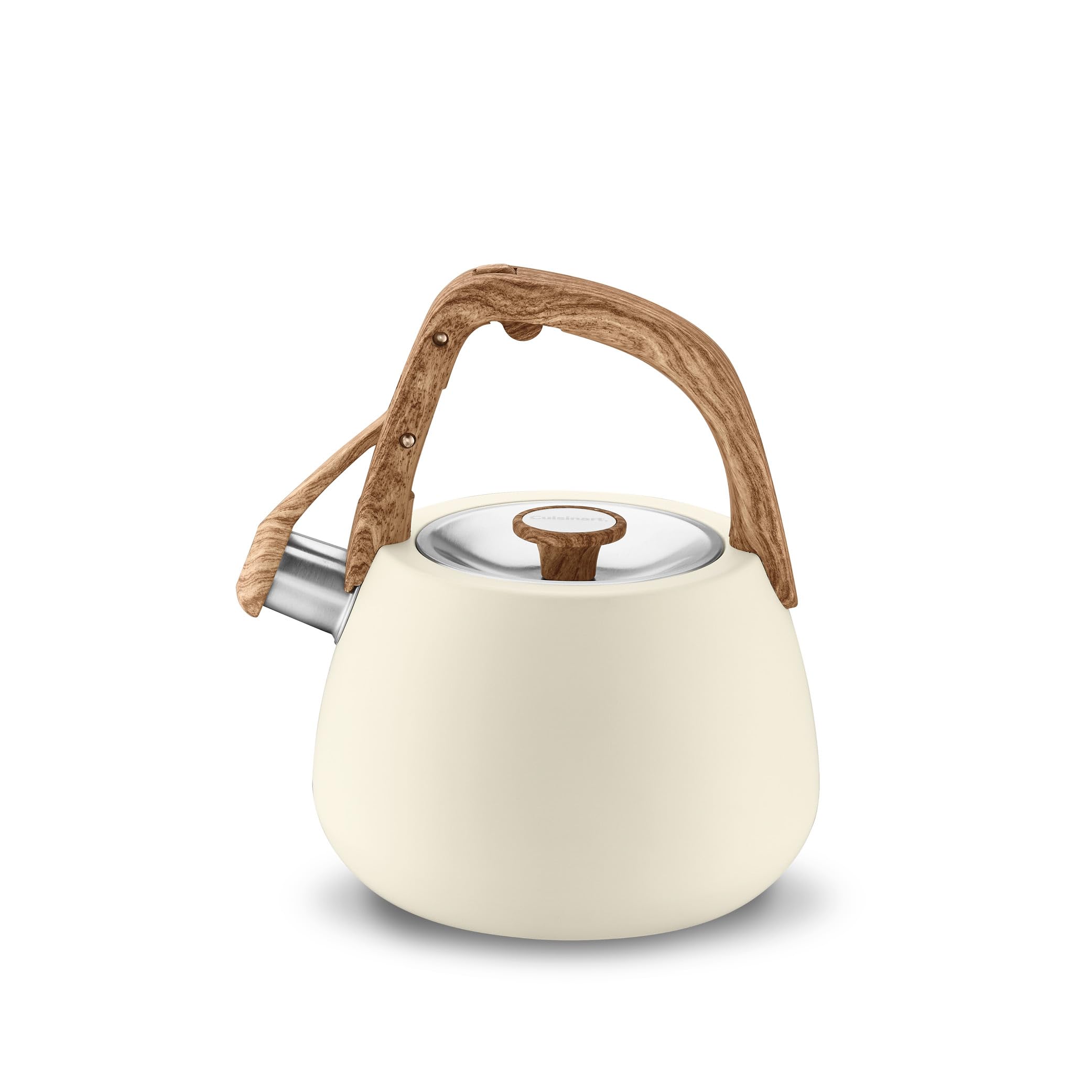 Cuisinart 2-Qt. Stainless Steel Whistling Tea Kettle, Cream Beige