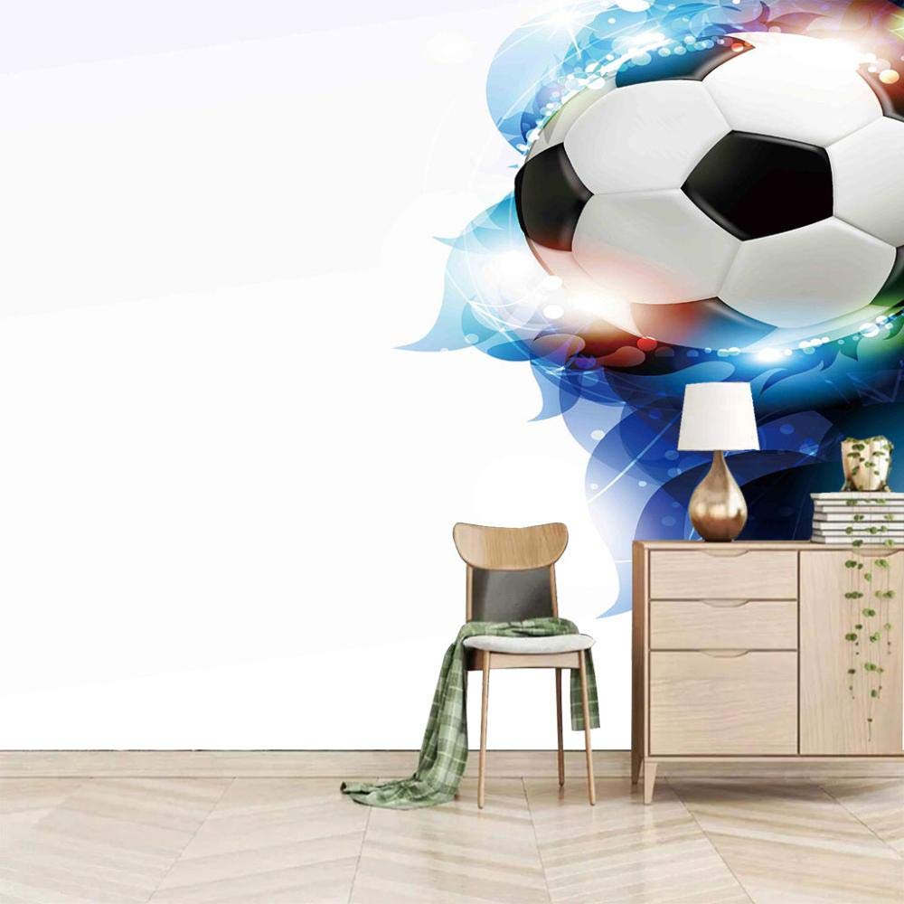 Papier Peint Enfant Football Intissé Panoramique 368x254 Cm - Colle