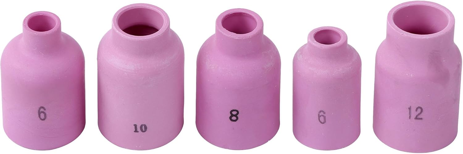 67pcs TIG Welding Gas Lens Kit - Premium Alumina Cups for WP17 WP18 WP26 Torch - Includes Collets, Nozzles, Etc