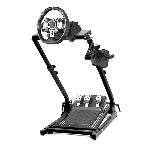 Guil Vim Racing Wheel Stand Steering Wheel Stand Shifter Mount Adjustable Racing Stand for Logitech G29 G920 G27 G25 G923 Supporting Thrustmaster