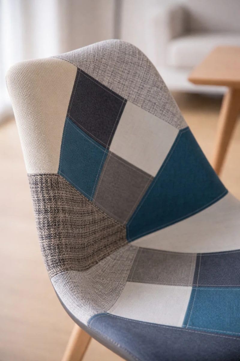 Regalos Miguel - Sillas Comedor - Silla Synk Patchwork - Azul