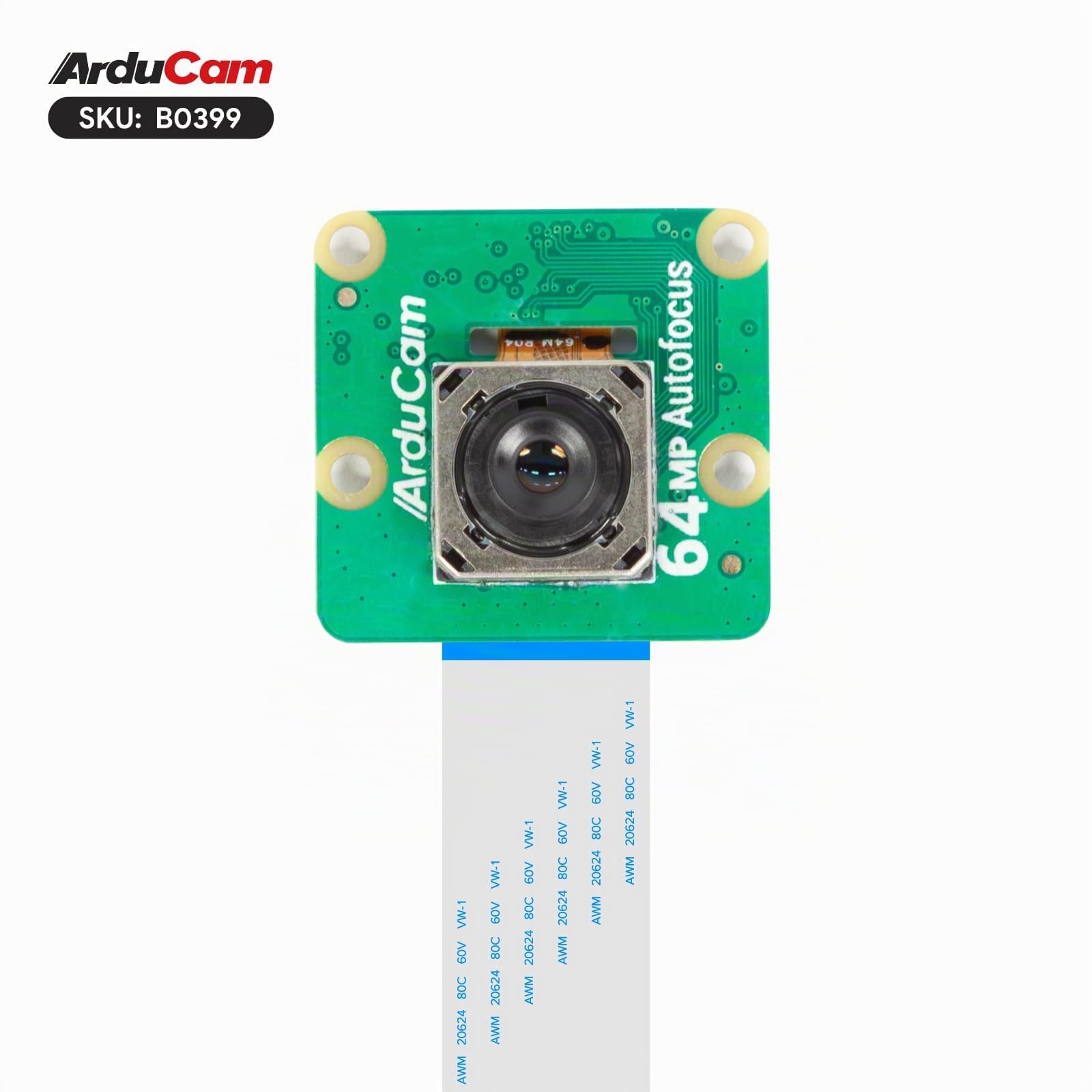 Arducam 64MP Ultra Alta Risoluzione Autofocus Raspberry Pi Modulo Fotocamera, Compatibile con Raspberry Pi 4B/3B+/3B/2B/A+/Zero/W/Zero WH