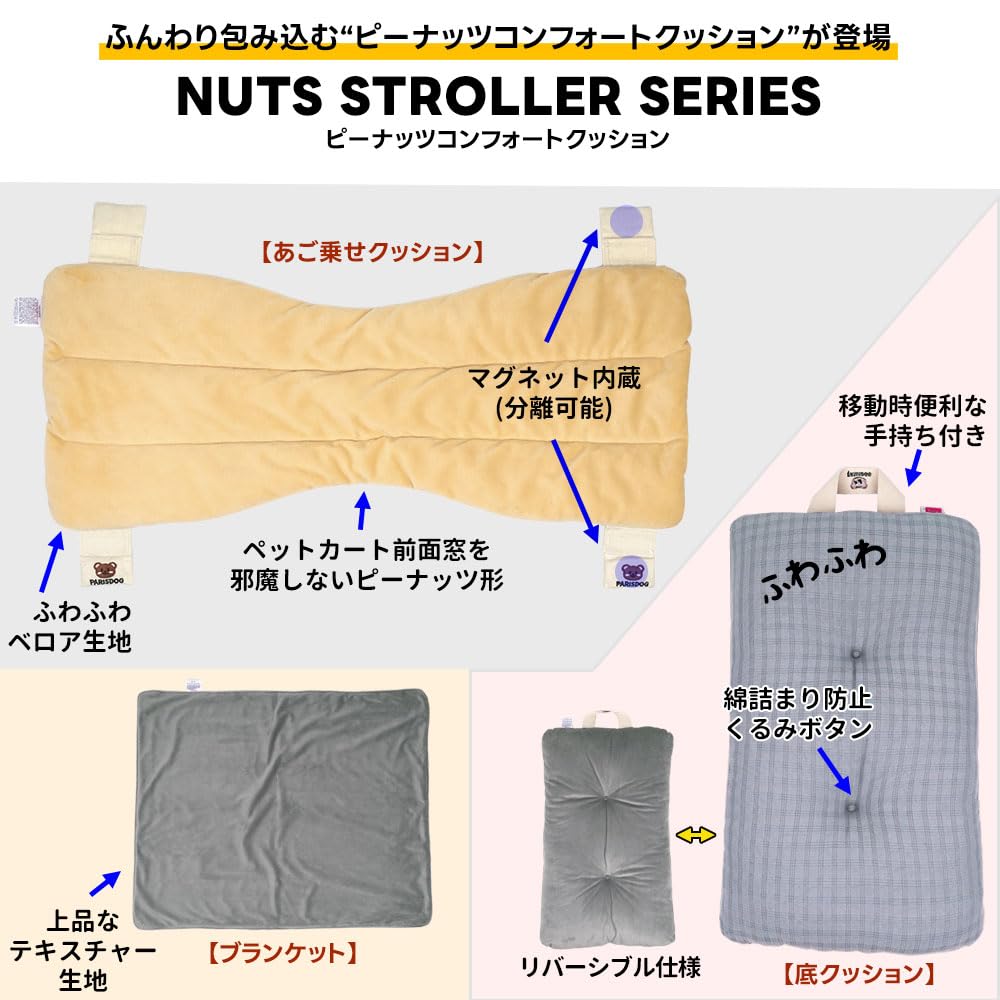 Amazon.co.jp: 【PARISDOG】あご乗せクッション ペットカート用