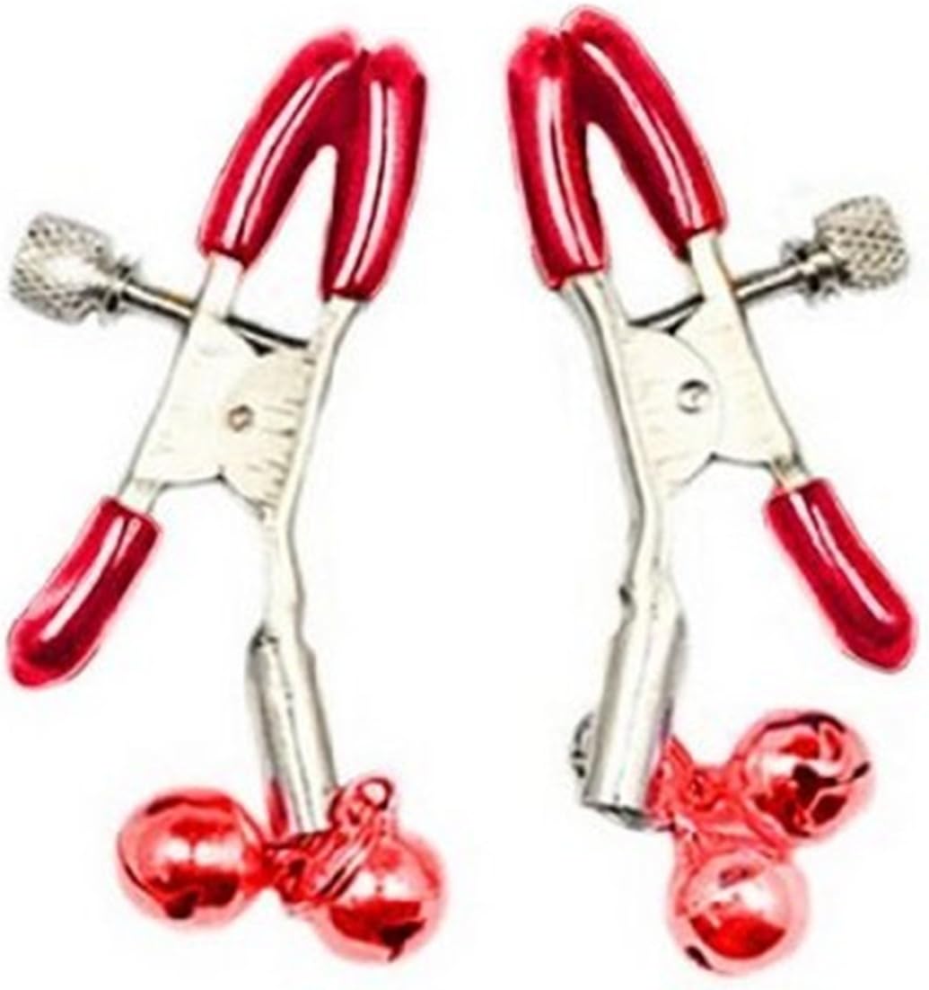 AnHua® Breast Vaginal Nipple Clamps Double Bells Breast Clip Massage-One Pair