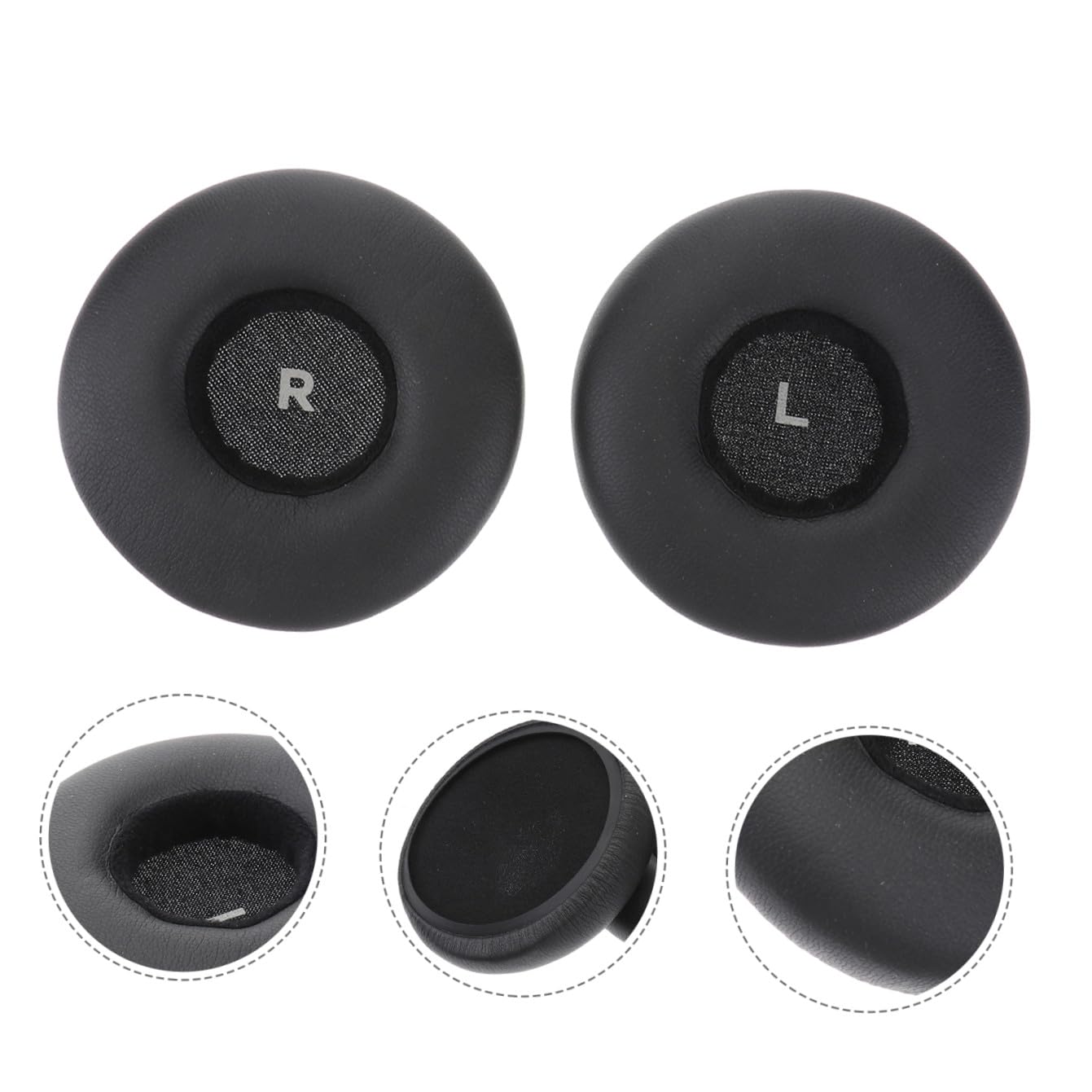 jojofuny 2piezas Cojines De Reemplazo para Auriculares Almohadillas De Oído y Cómodas para Color Negro