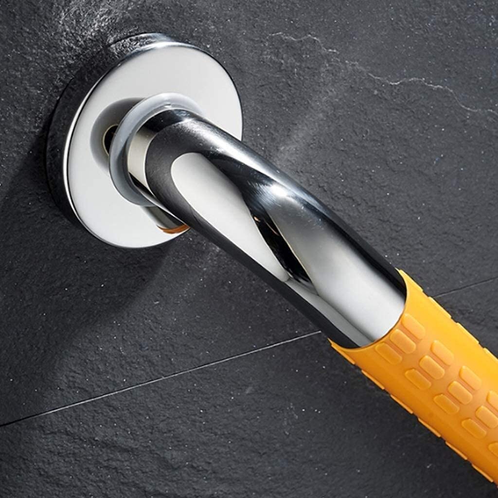 Łazienka Prysznic Wanna Bezpieczeństwo Poręcz Grab Bar Podłokietnik Antypoślizgowy Metalube dla dzieci w podeszłym wieku w ciąży Żółty 70 cm