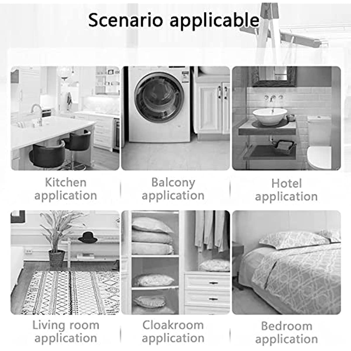 Tendedero eléctrico para Ropa, Hecho de aleación de Aluminio, Conveniente para Almacenamiento y Secado, Adecuado para baños y lavaderos, Hermoso
