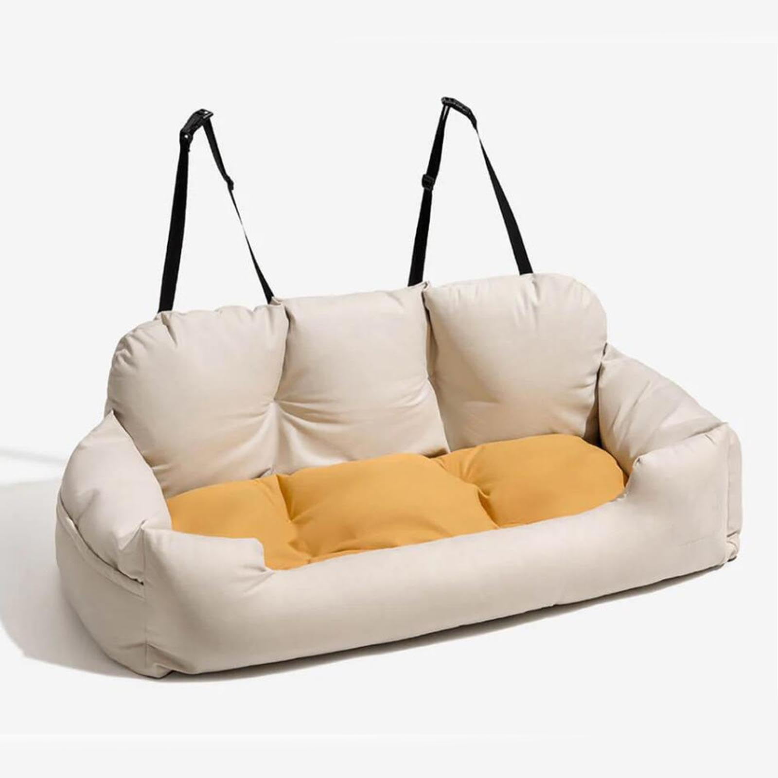 Asiento Elevador para Mascotas, Asiento de Coche para Perros, Cama Suave Antideslizante para Perros, Grande, para Perros, Gatitos,