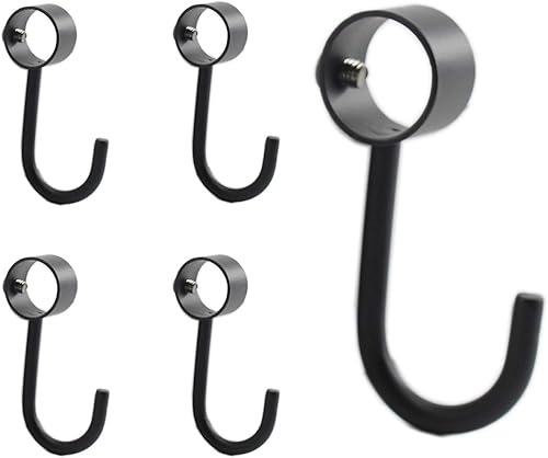 Miniatura 8 de Ganchos de acero inoxidable para barra de armario, ganchos resistentes para colgar ollas, sartenes, tazas, toallas, guantes de horno, ganchos de