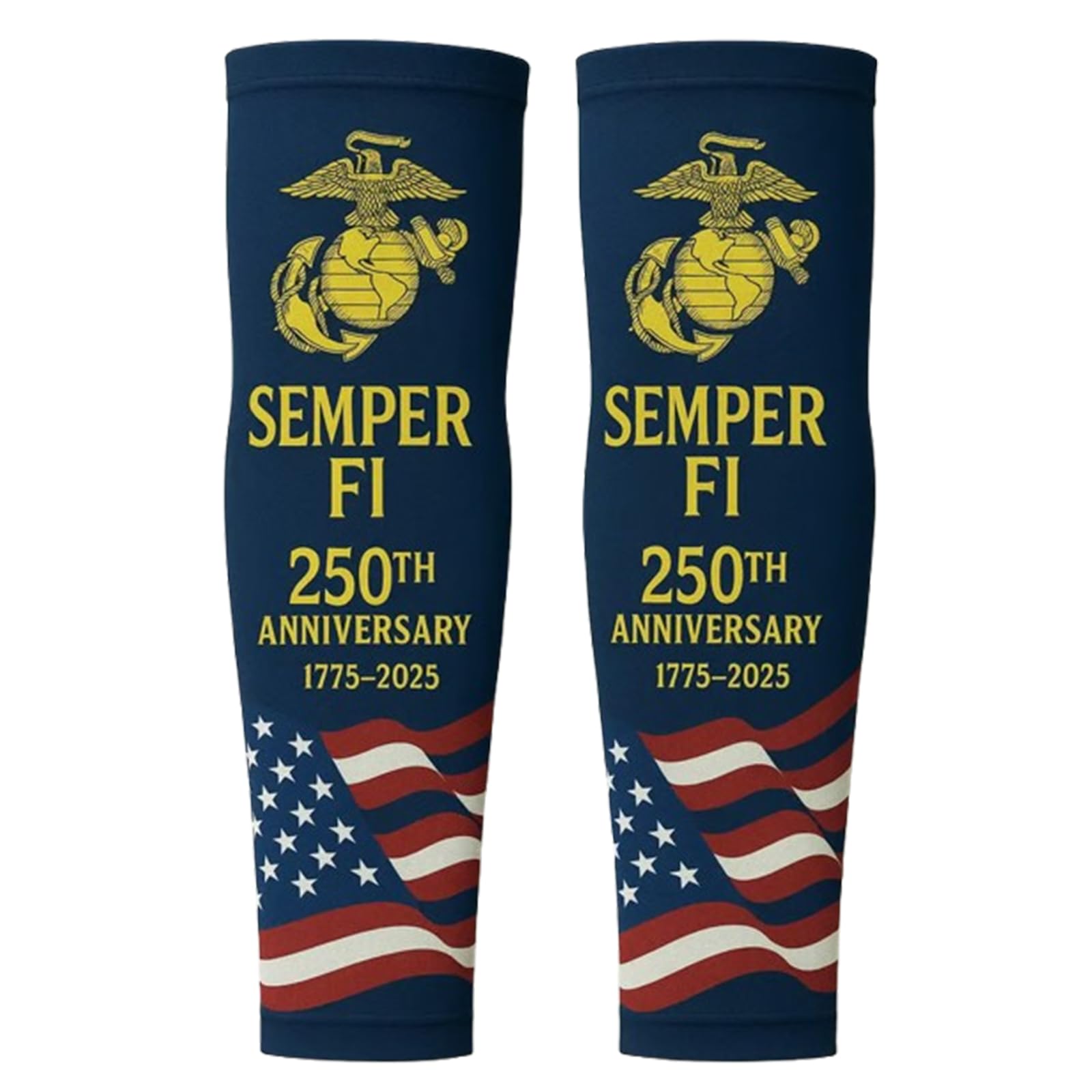 250th Anniversary Compression Arm Sleeve – Military-Grade Compression Sleeves For Men & Women – Uv Protection, Moisture-Wicking, Breathable Arm