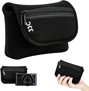 JJC Neoprene Camera Case for Sony RX100 III IV V VA VI VII Z-V1 HX90V HX90 HX60V HX60 / Olympus TG-6 TG-5 Panasonic Lumix DMC TZ80 TZ70 Canon G7X Mark III II SX620 SX720 SX730 SX740 Ricoh GR IIIx III