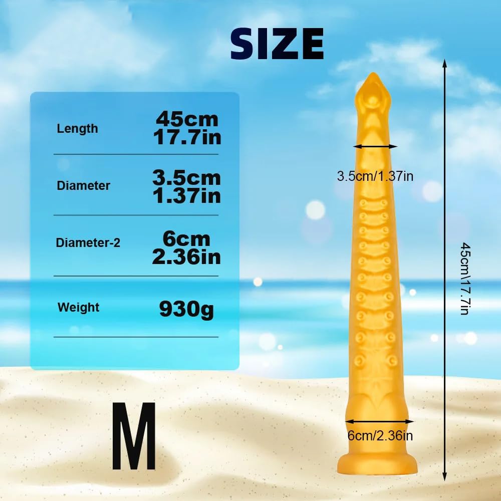 Plug anale 22 pollici Lungo Anal Plug Tentacolo Enorme Butt Plug Silicone Morbido Anal Dildo Con Ventosa Donna Uomo Grande Sesso Anale giocattolo adulto