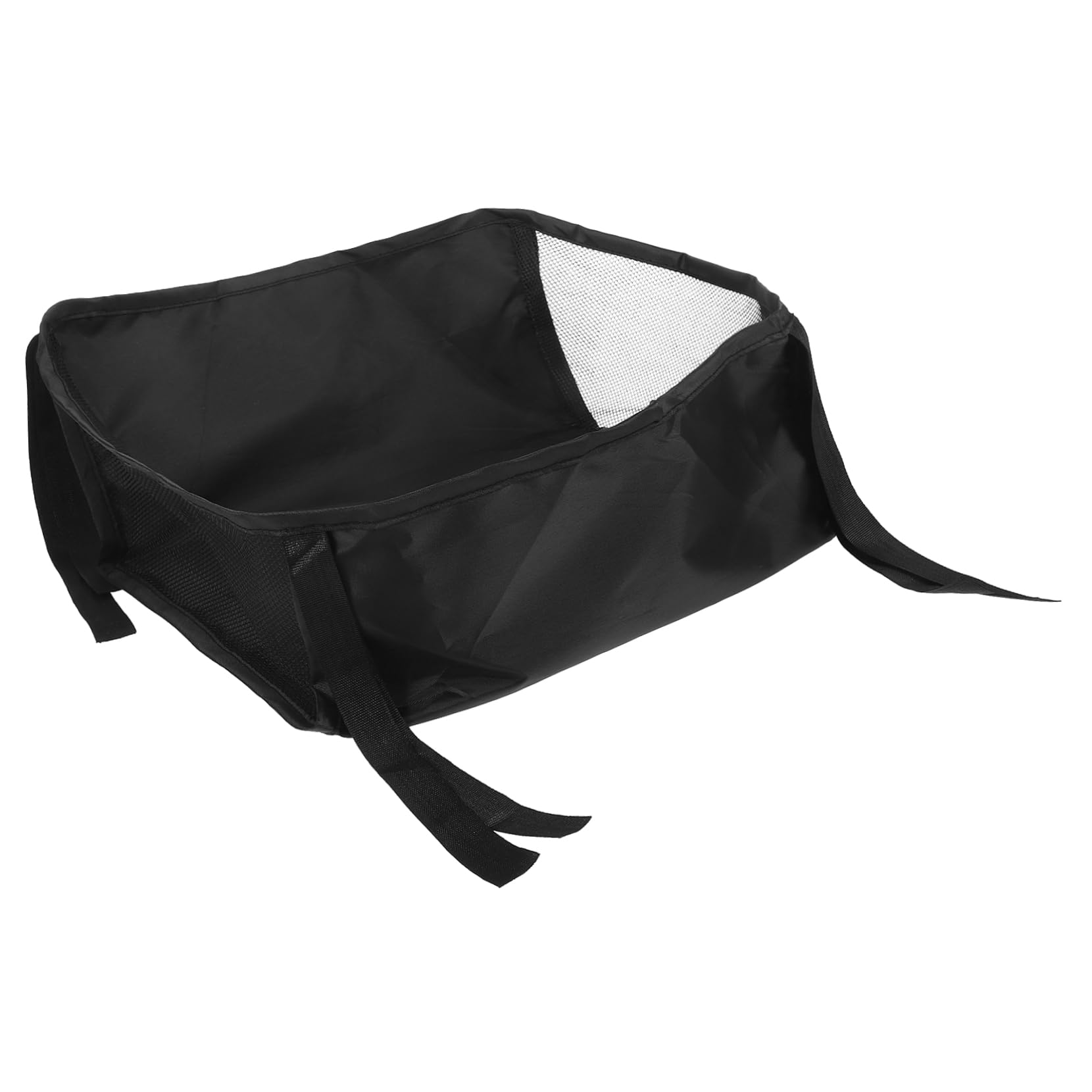 ERINGOGO Borsa Portaoggetti per Passeggino Nero Oxford, Organizer Fondo Carrozzina Multipurpose e Sicura per Passeggini da Esterno e Shopping