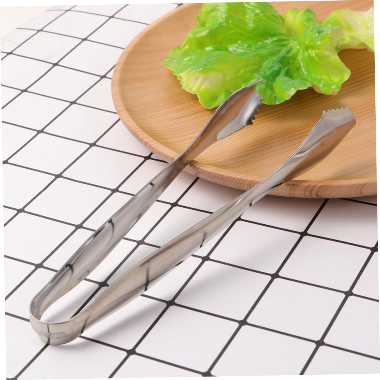 MAGICLULU 4pcs Silver Tongs Sugar Cube Clip Ice Cube Tongs Stainless Steel for Party