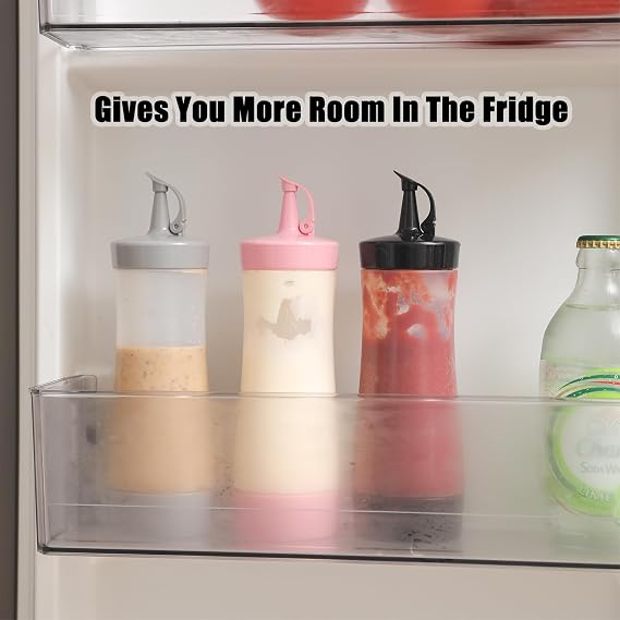 Condiment Squeeze Bottles Sauces Ketchup Bottles Squeeze, 12 oz