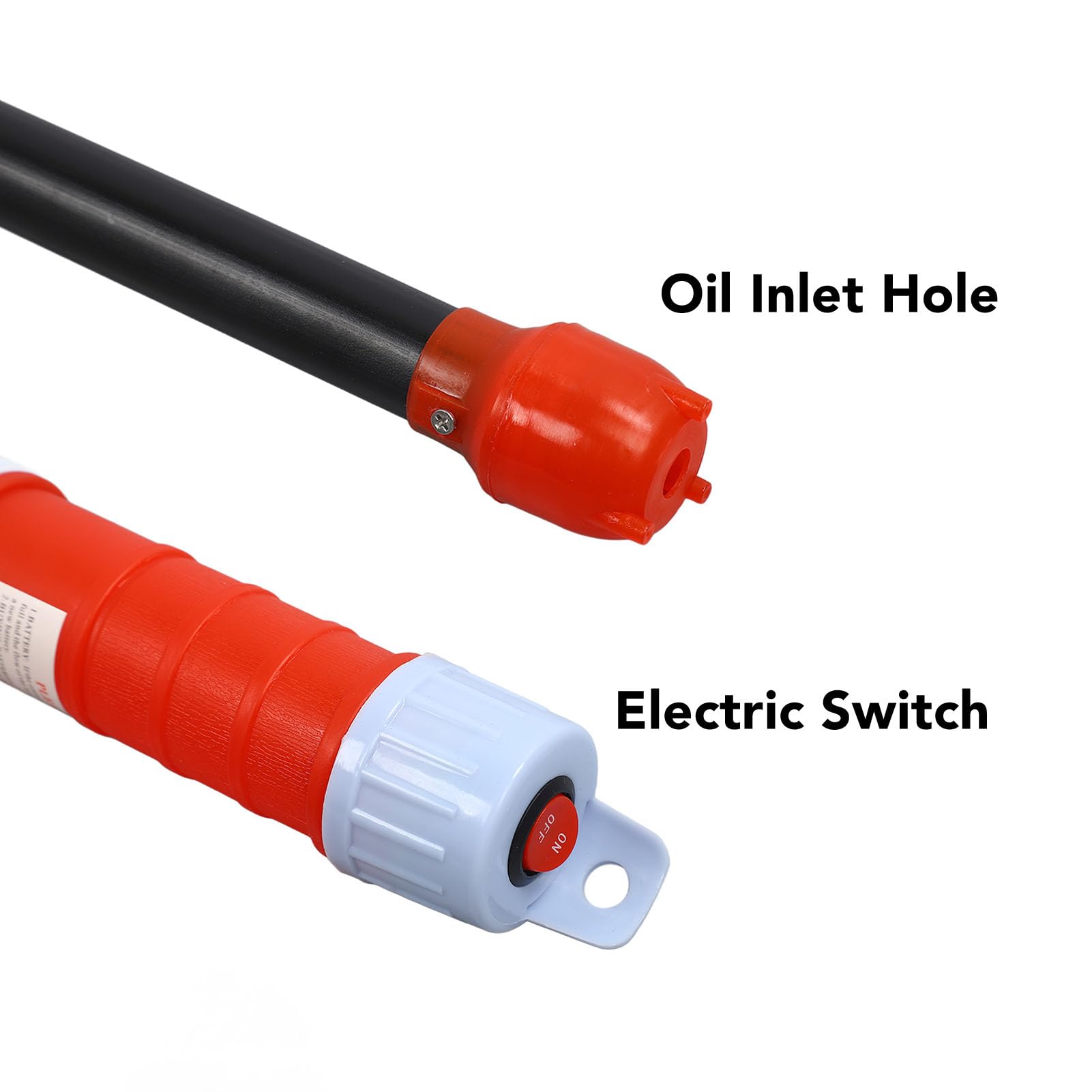 Bordstract Bomba De Transferencia De Combustible Inalámbrica Portátil, Bomba De Mano Eléctrica Compacta Con Batería Bomba De Transferencia De Líquido Para Gasolina, Aceite Ligero, Queroseno(Rojo)