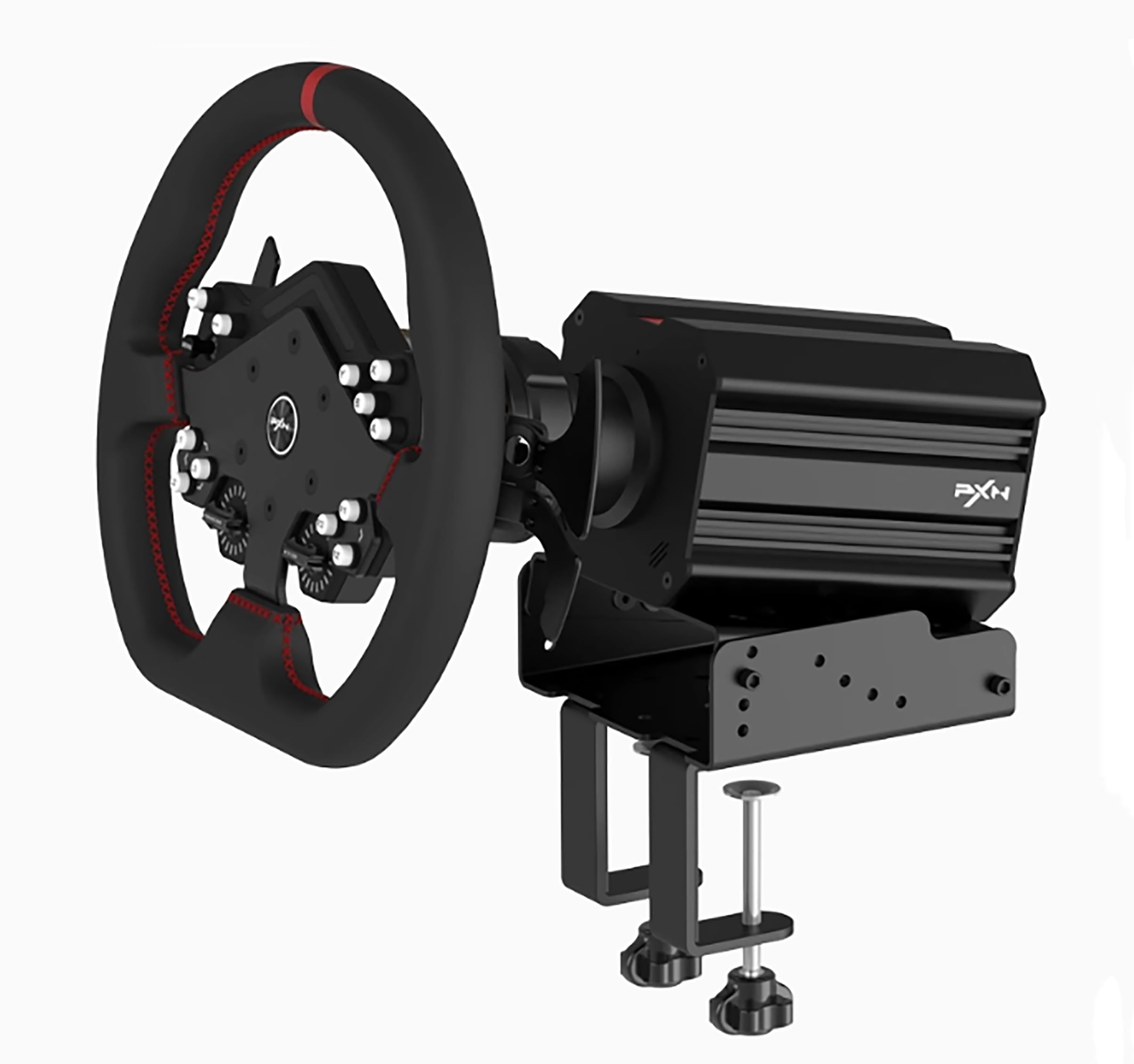 PXN Z9 Gaming Racing Wheel Desk Mount angolo regolabile in lega materiale per VD4/VD6/VD10/V99/V12, MOZA R5/R9/R16/R21 Logitech G25/G27/G29/G923/FANATEC CSL, DD1 DD2 per scrivania e supporto da corsa