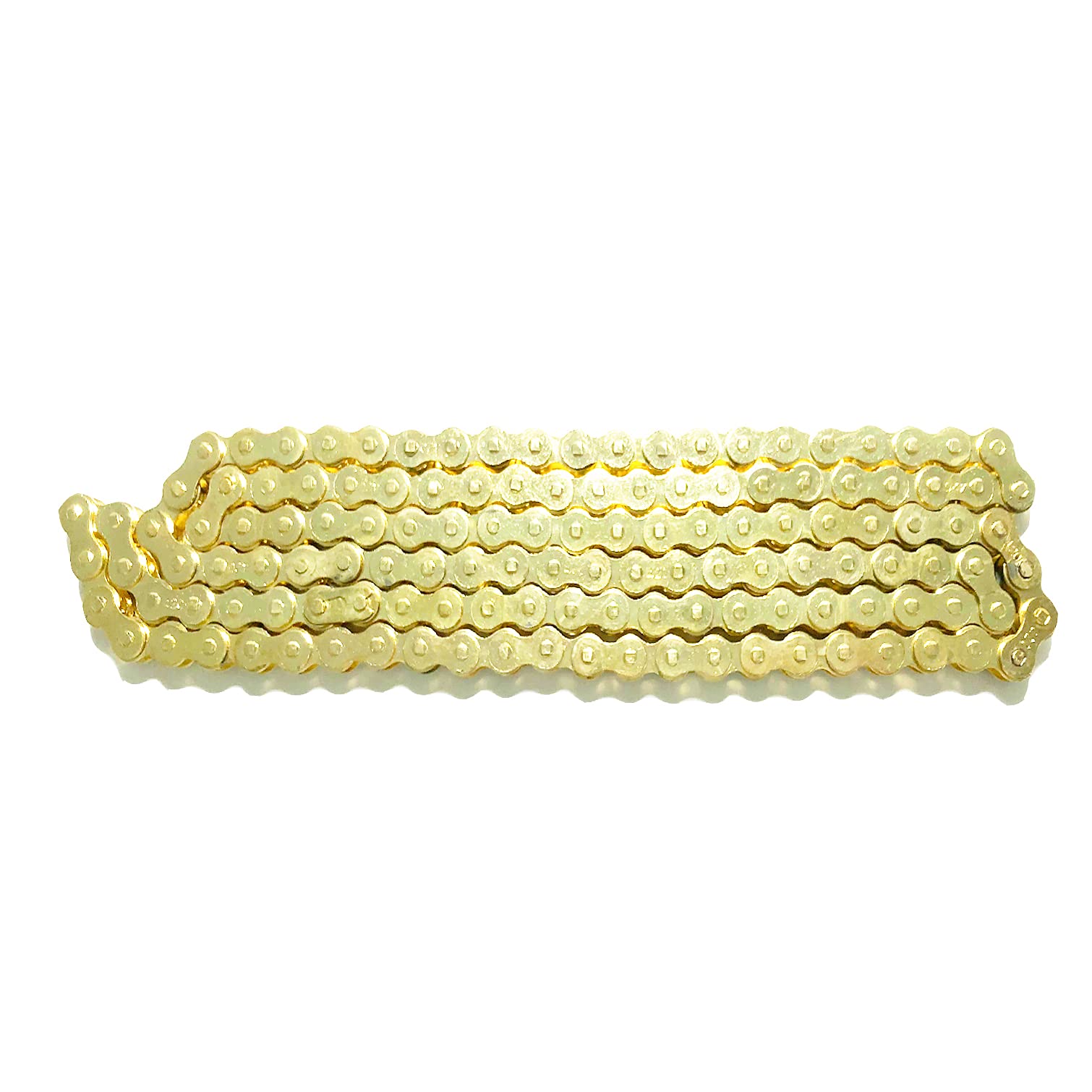Gold 420 Motorcycle Chain 132 Link Standard With Chain