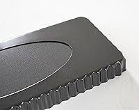 Vista 9 de Tosnail Paquete de 2 sartenes antiadherentes de 14 x 5.75 pulgadas con parte inferior extraíble rectangular para hornear pasteles