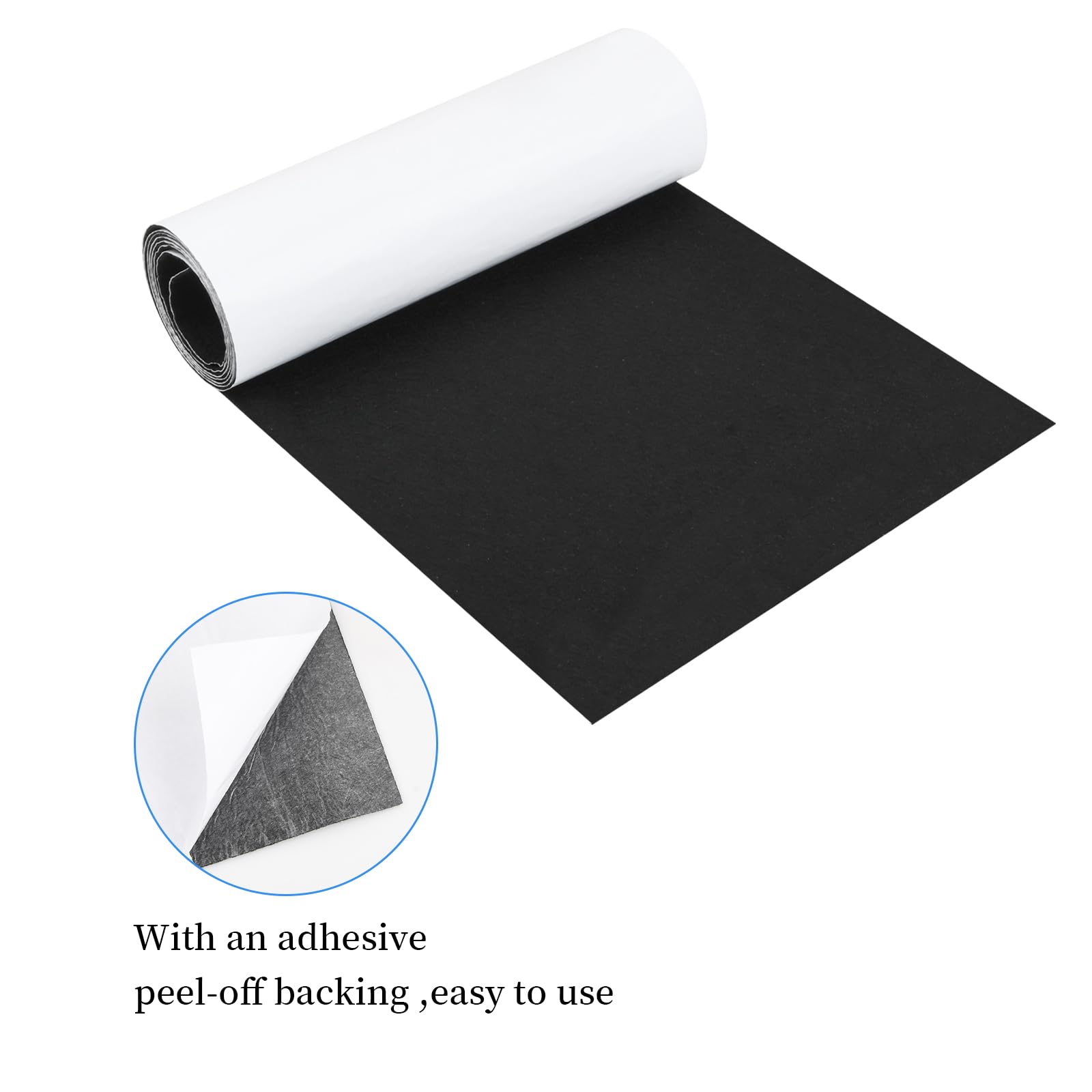 Rotolo Feltro Adesivo Nero 30x200 Cm - Feltrini Per Mobili, Sedie E DIY | Antiscivolo E Antigraffio - Foto 11