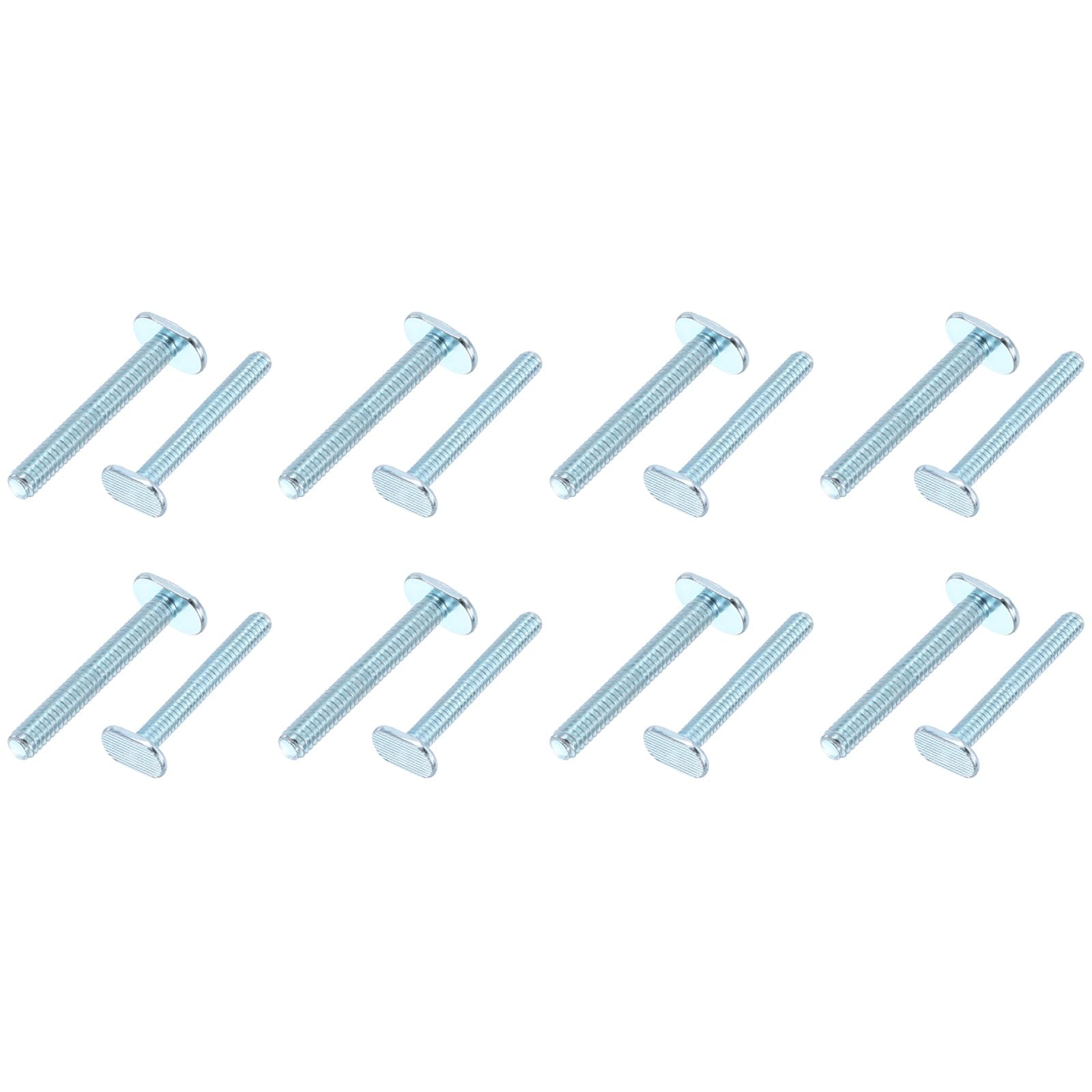 PATIKIL 1/4"-20 x 2" t Track Bolts, 16 Pack t Slot Bolts Universal for Woodworking Jigs Fixture Accessories Hardware, Silver