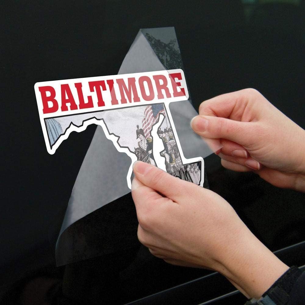 WinCraft Destination Maryland Baltimore City/Maryland Baltimore Perfect Cut Color Decal 6" x 6"City/Maryland Baltimore Perfect Cut Color Decal 6" x 6", Multi, NA