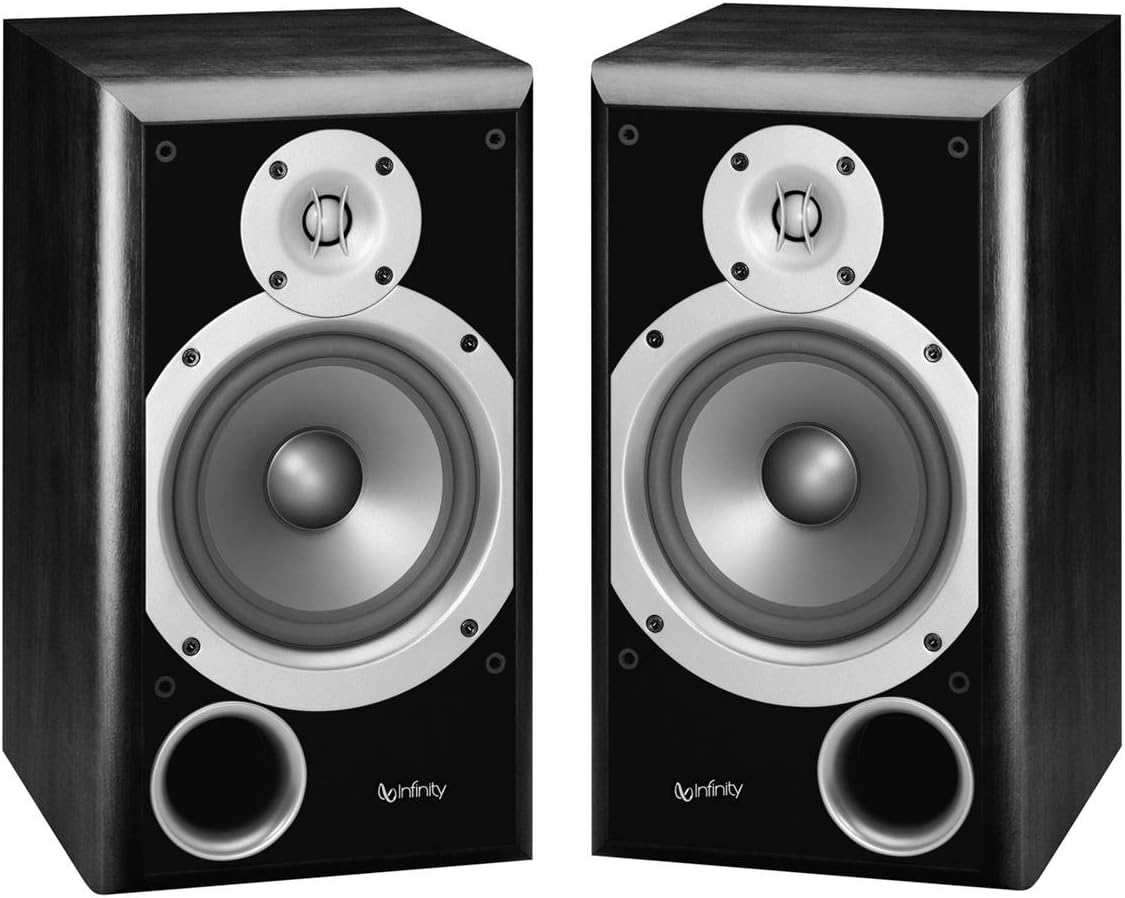Infinity Primus P163 6.5" 2-Way Bookshelf Speaker - Pair (Black)