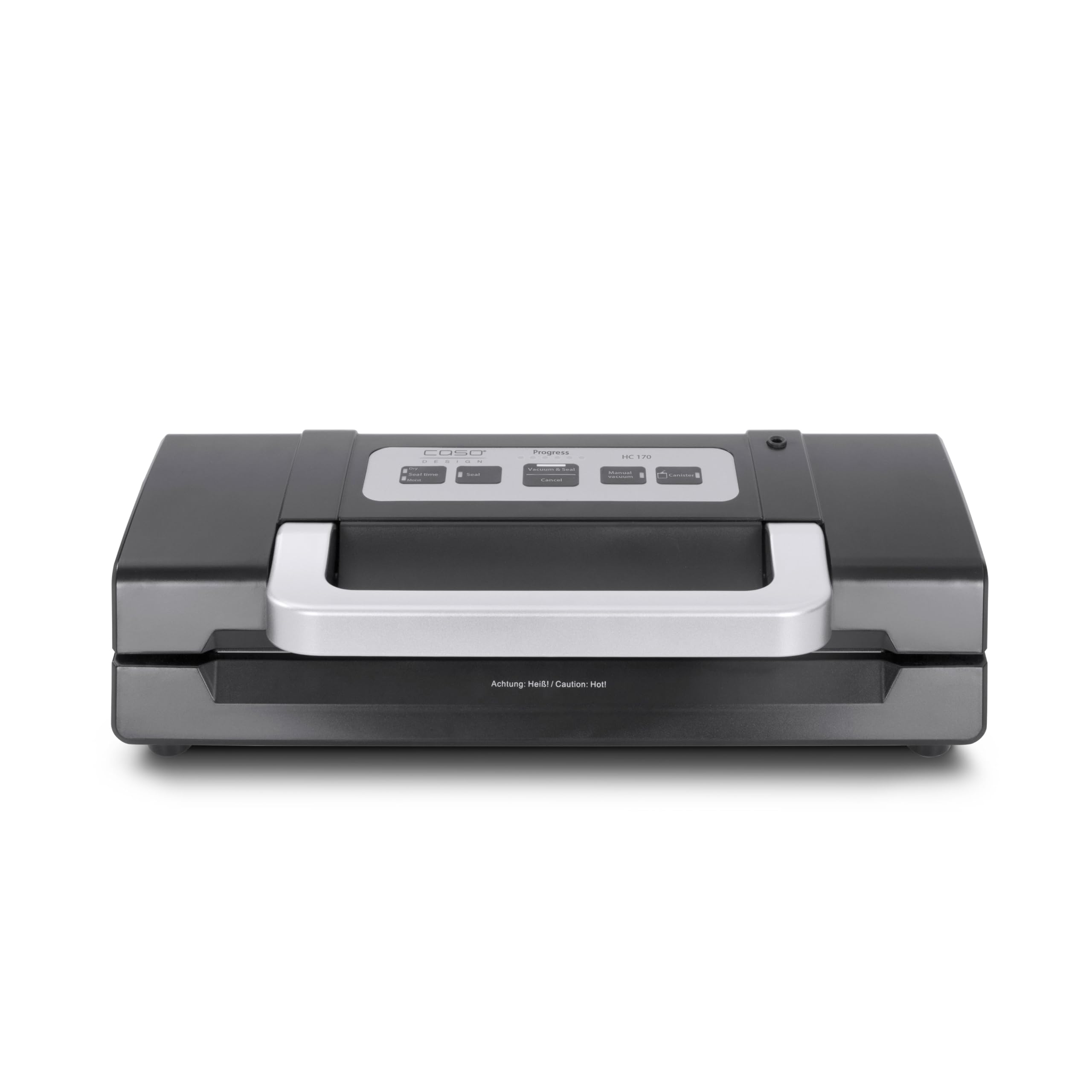 CASO HC170 - Envasadora al vacío doméstica - Potente capacidad de vacío de 9 L/min - costura de soldadura de 2,5mm, muy gruesa y resistente - Maquina al Vacio de Alimentos - negro