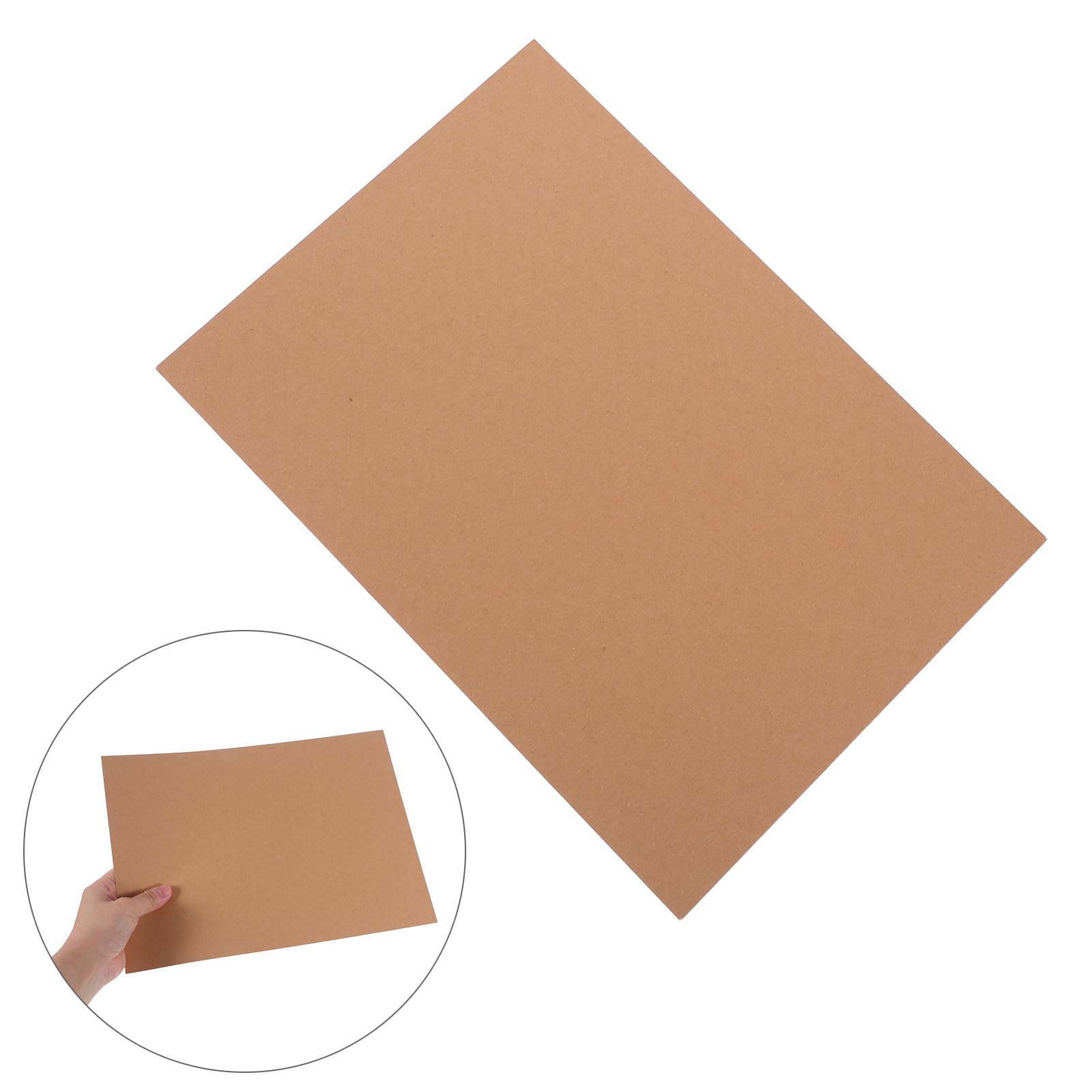 VILLCASE 120 Hojas Papel Kraft Color Caqui para Manualidades A4, Resistente a Arrugas y Desgarros, Adecuado para Proyectos Creativos y Actividades Artísticas en Casa