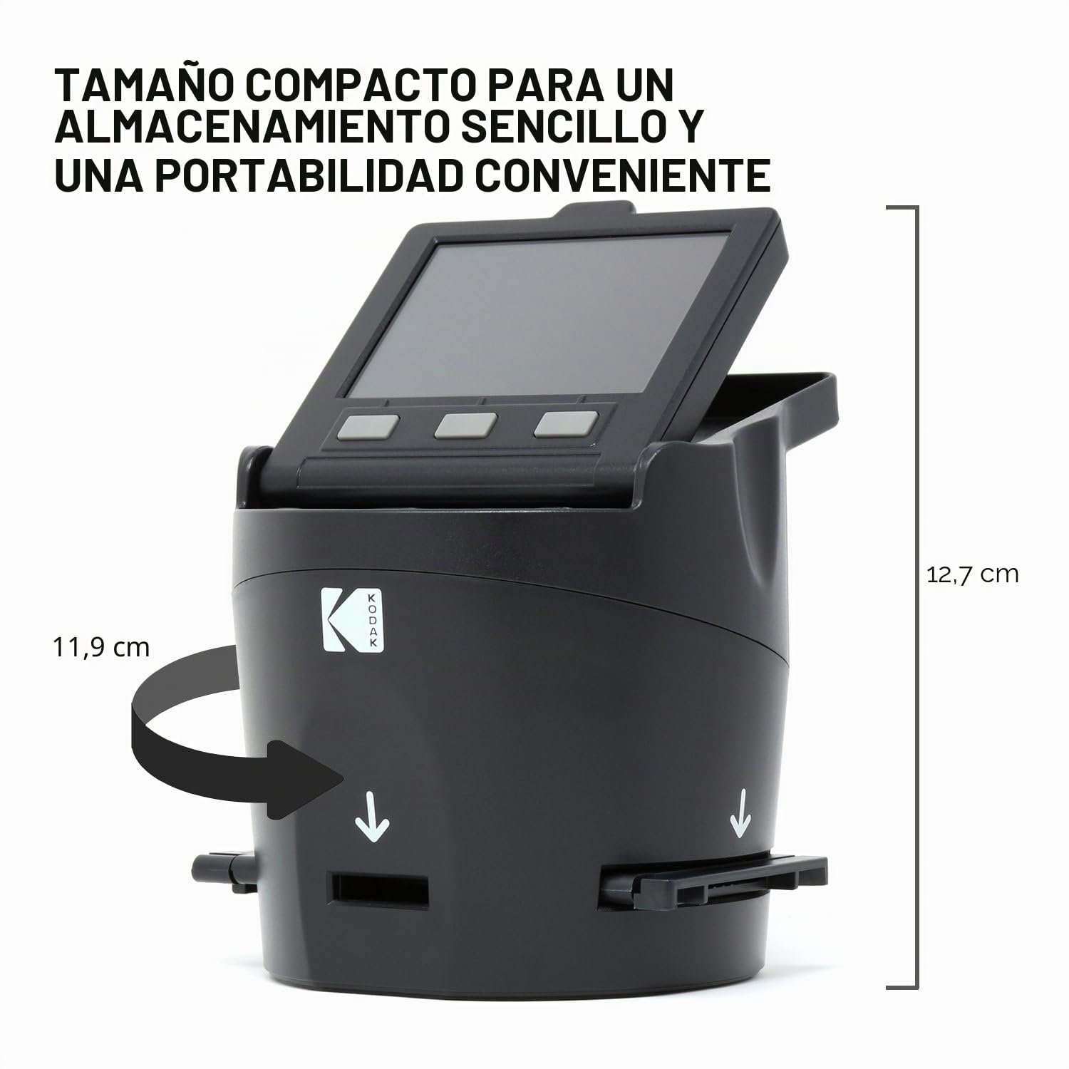 Kodak Digital Escáner de películas negativas para JPEG (35 mm, 126, 110, Super 8 y 8 mm)