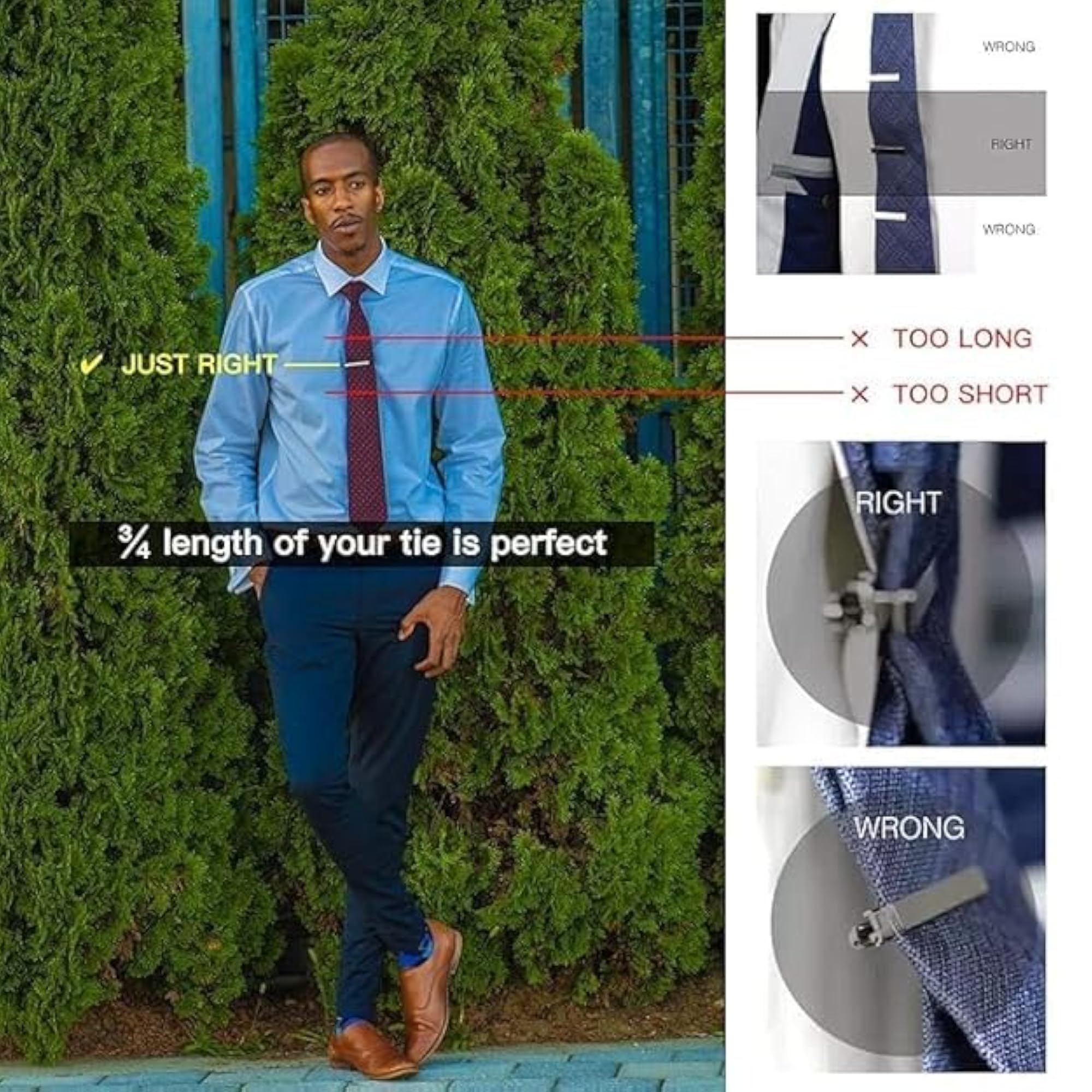 4pcs Formal Men's Tie Pin Set, Elegant Gift