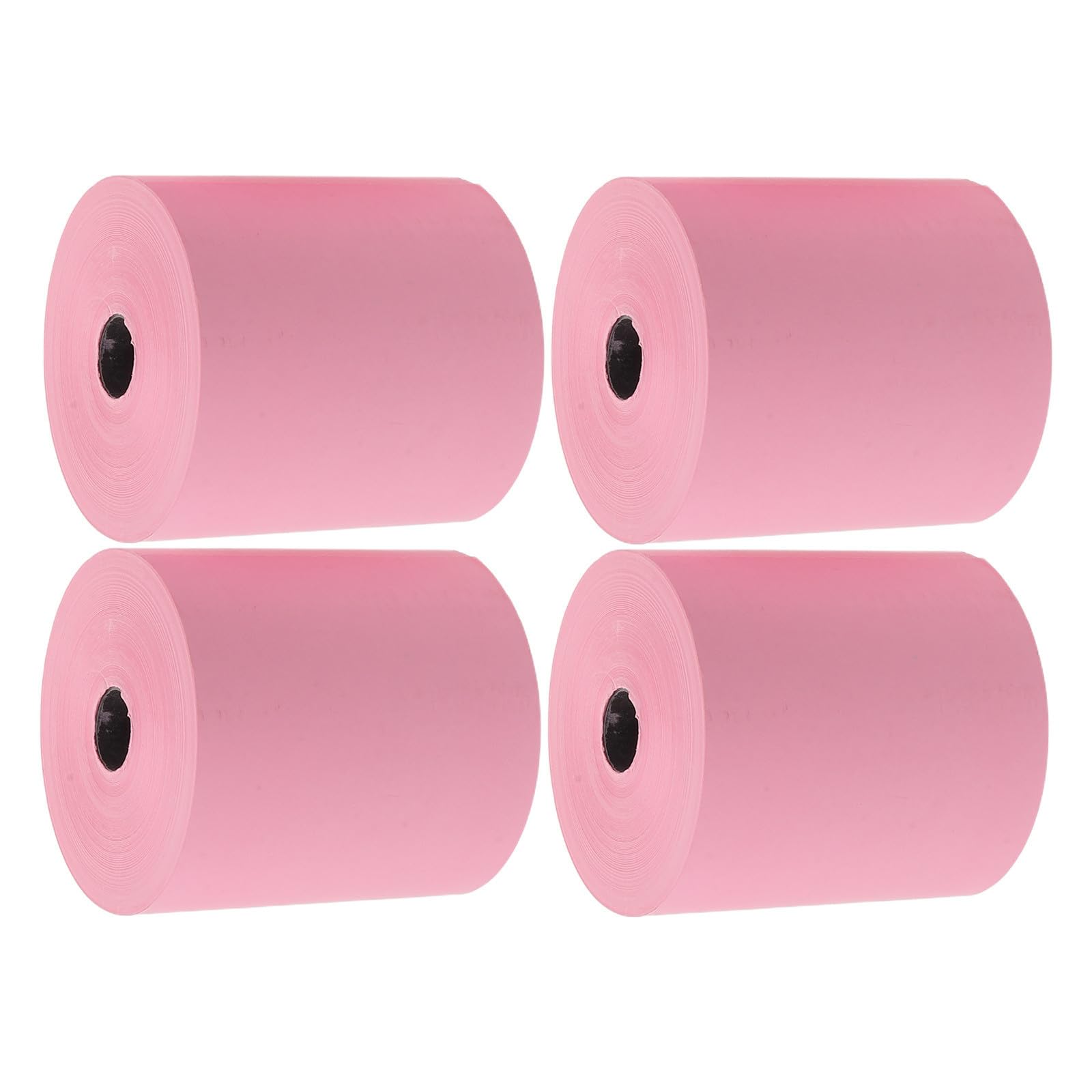 DECHOUS 4 Rollos Papel Térmico para Impresora de Recibos en Restaurantes y Bancos, Papel Rosa Impresión Clara y Precisa a Bajas Temperaturas, Rollos