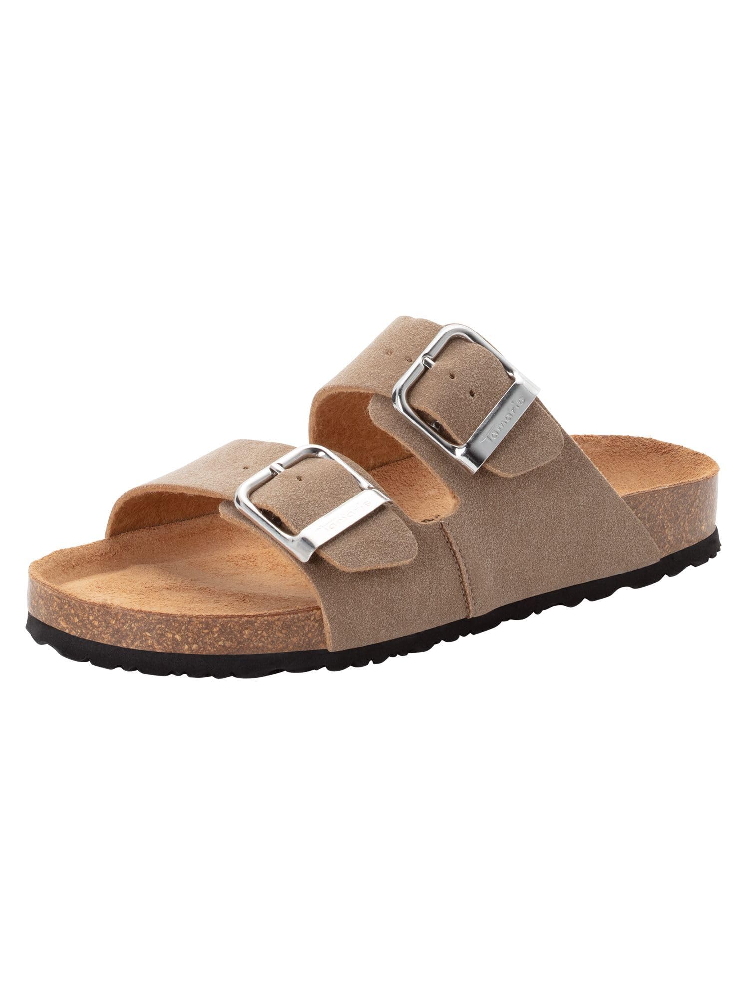 Tamaris Women Footbed Slide flat beige 5 UK