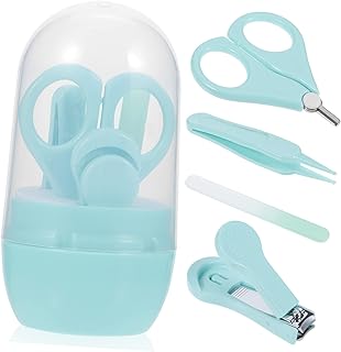 SAFIGLE 1 Conjunto De Lixa De Unhas De Bebê Kit De Manicure Infantil Kit De Cuidados Com As Unhas Aparador De Unhas Recém-Nascidos Essenciais Para Bebês Recém-Nascidos Cortadores De Unhas