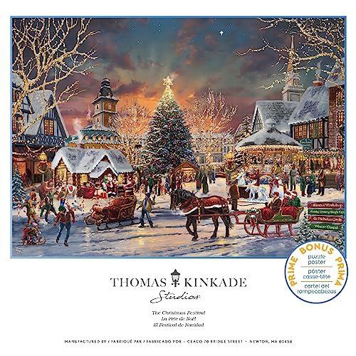 Ceaco 3328-56 Thomas Kinkade - Holiday - Christmas Festival - 1000 Piece Jigsaw Puzzle thumb #5