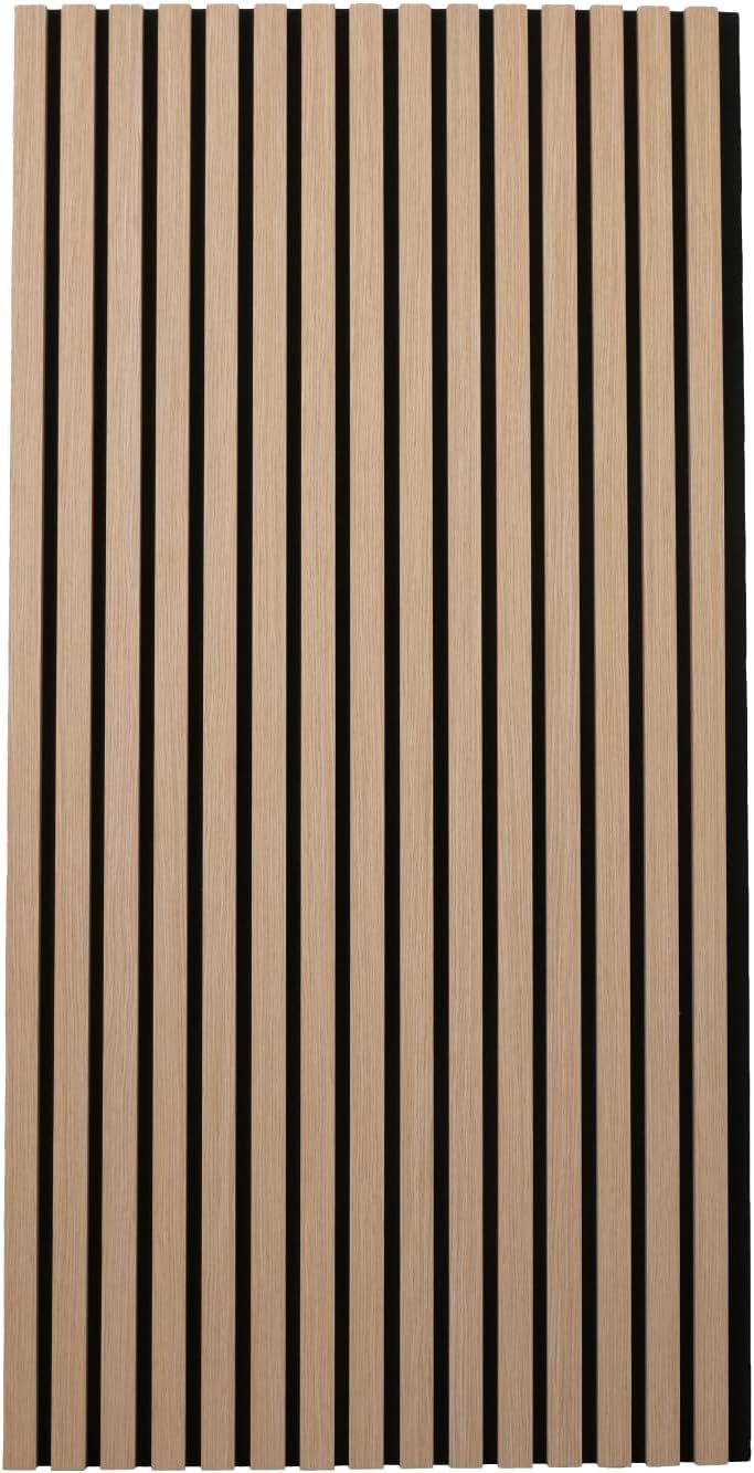 Masquepack – Paneles Acústicos Decorativos de Madera MDF 120x60 cm - Paneles Decorativos para Pared, Absorción de Sonido y Diseño Moderno (120x60 cm - Negro, 1)