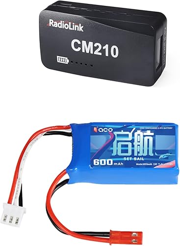 Radiolink CM210 más rápido 2s LiPo cargador de equilibrio de batería Mini tamaño Tipo-C conector y HPY 7.4V 2S 20C LiPo batería 600mAH JST 2Pin