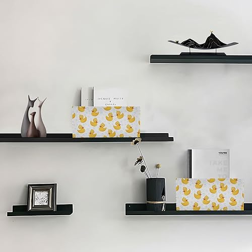 Miniatura 4 de Emelivor Duck - Juego de 2 cestas de almacenamiento plegables de fieltro con asas dobles para perro, para organizador, armario, estantes, oficina