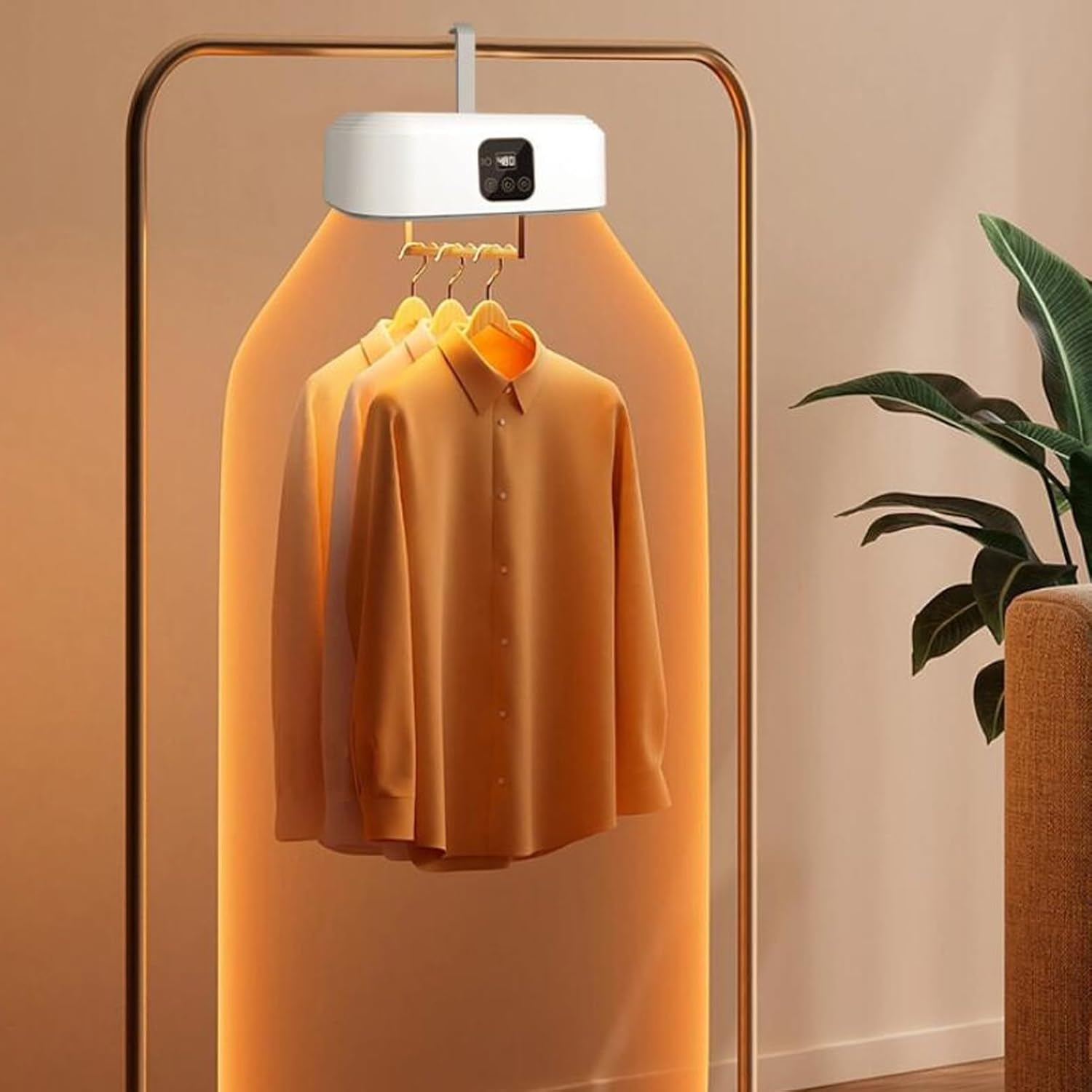 600W Portable Clothes Dryer Foldable Fast Drying Compact Electric Dryer 15min with Remote Control for Home Travel RV