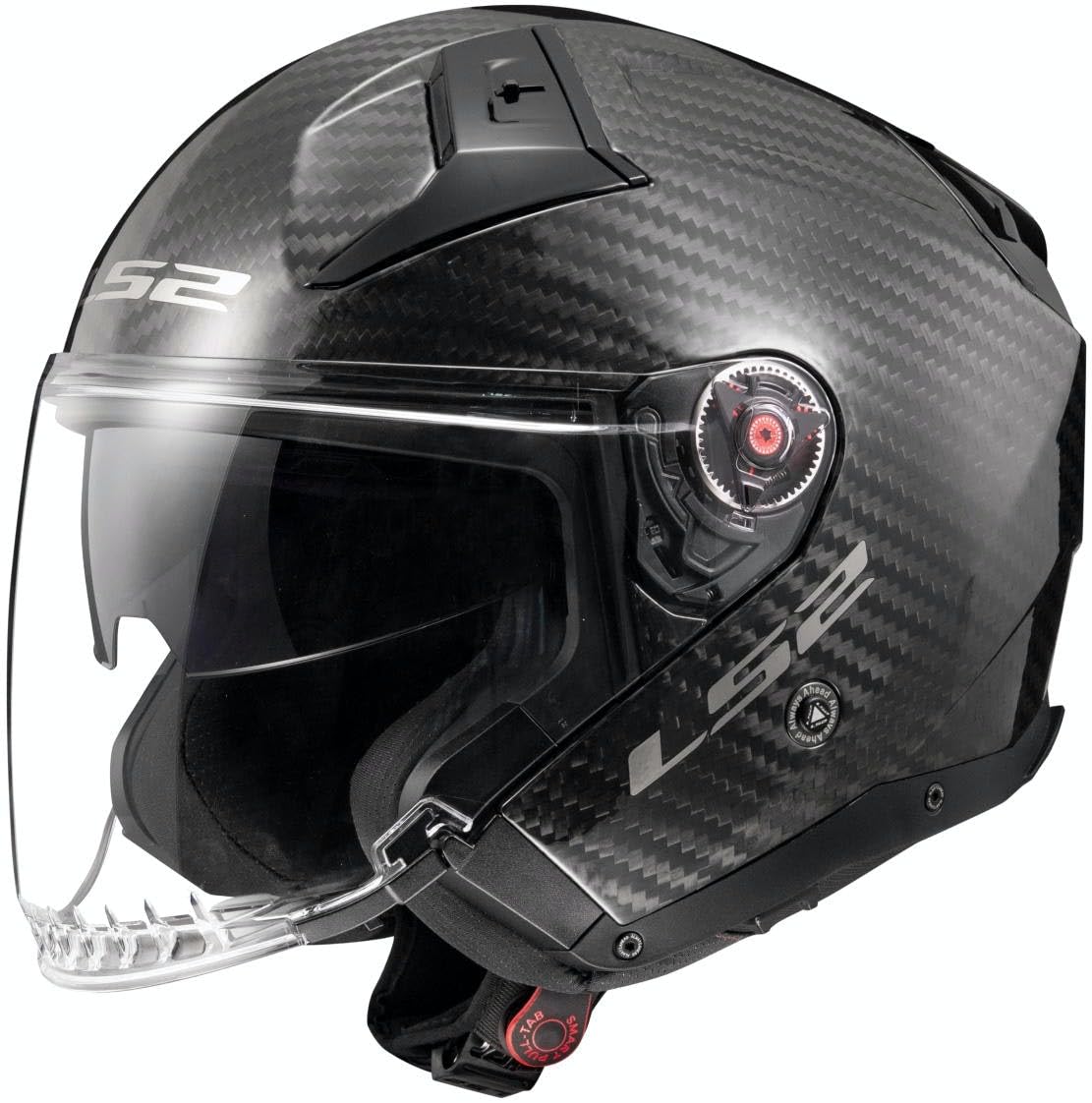 LS2, Casco jet moto INFINITY II gloss carbon, S