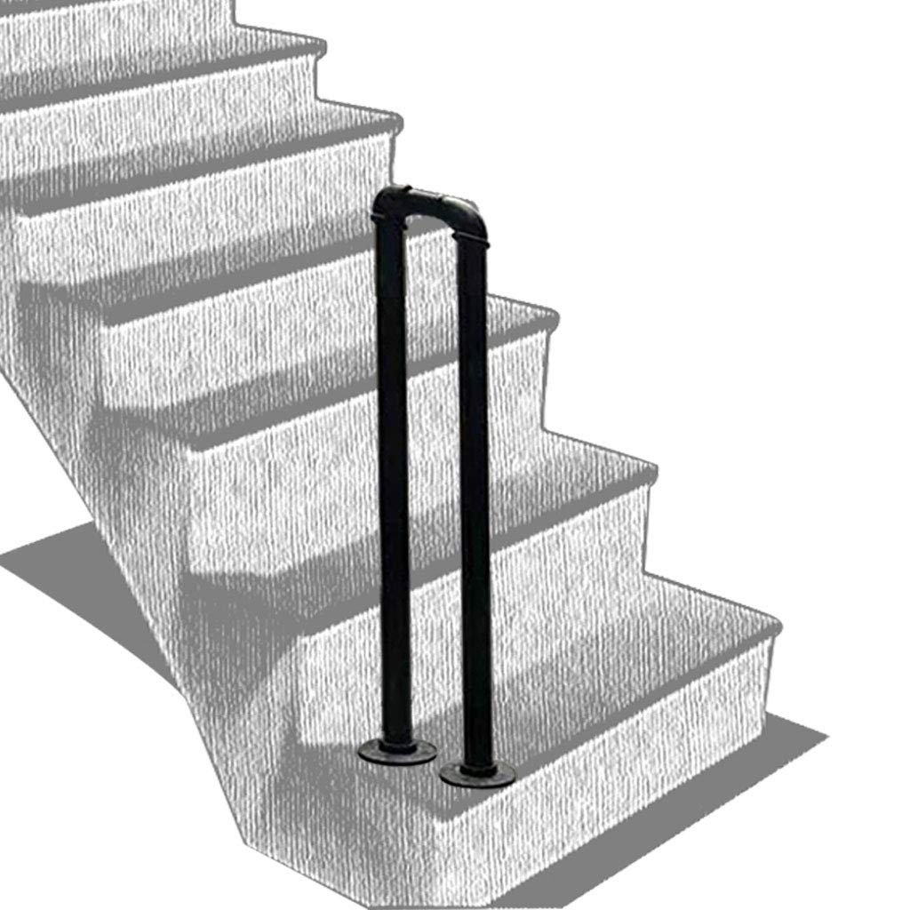 Rampe d'escalier extérieure en fer forgé pour aménager les terrasses et jardins
