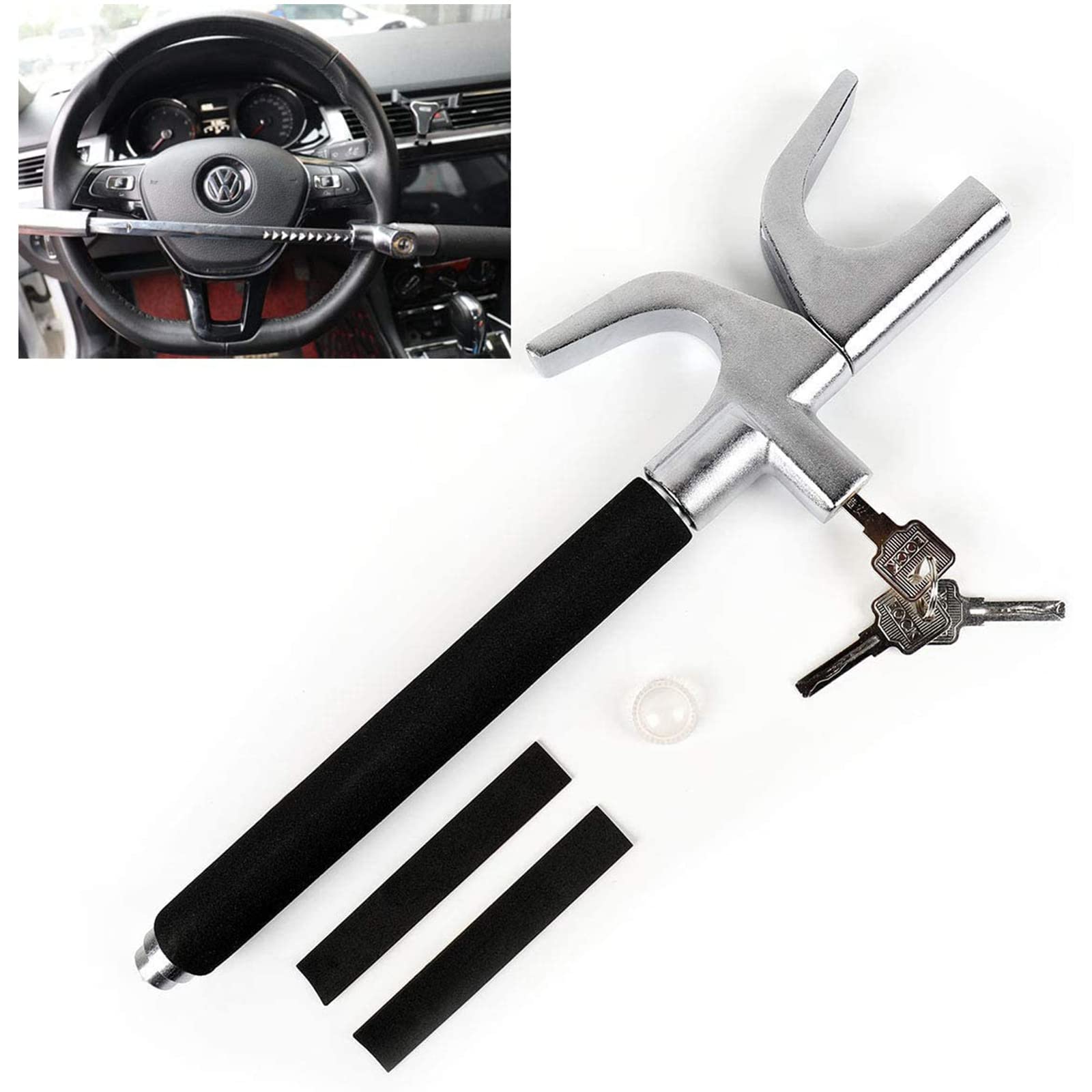 Steering Wheel Lock, The Club Anti Theft Device for Cars, Universal Car