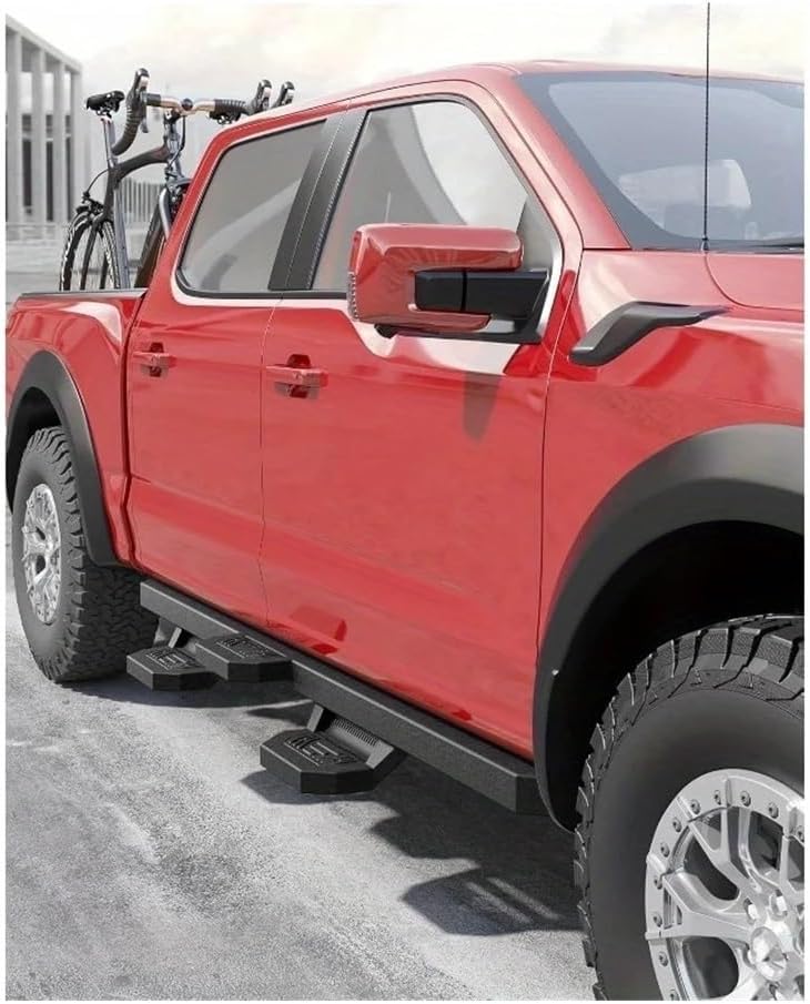 Running Boards Side Steps Compatible with Chevrolet Colorado Compatible with GMC Canyon 2015-2024 Crew Cab – Nerf Bar Step Rails Pickup Exterior Accessories