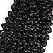 BLY 7A Mongolian Kinky Curly Human Hair Bundles 16/18/20 Inch Unprocessed Hair Weave Weft for Black Women Natural Color