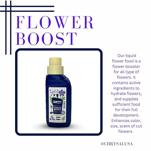 Miniatura 3 de Chrysal Cut Flower Universal Food (botella de 0.3 fl ozL)  Aumenta el impulso floral con suministros florales para flores frescas  Suministros para