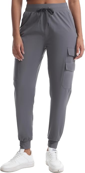 Women's Lightweight Cargo Hiking Pants with 5 Pockets Water Resistant