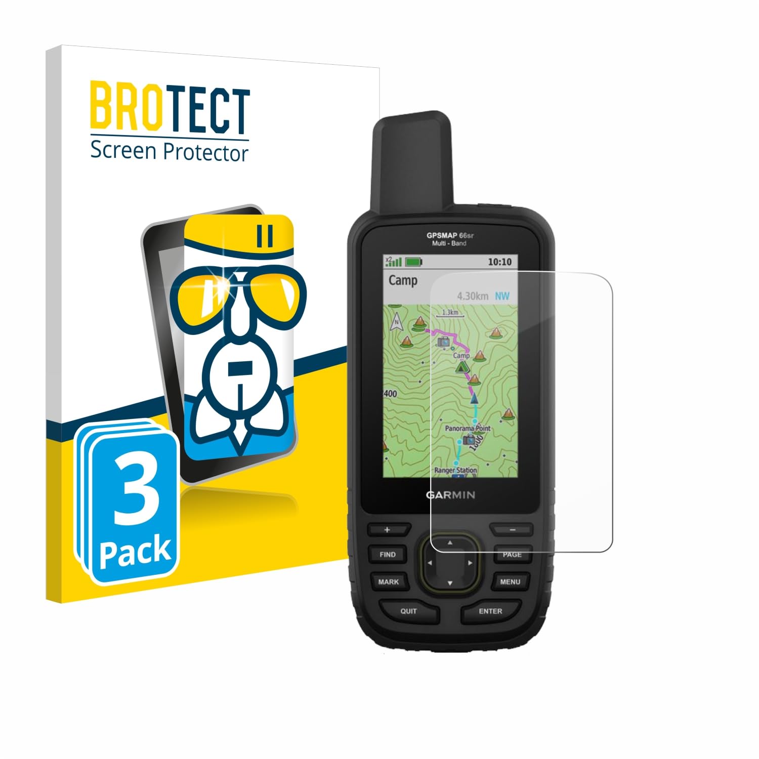 Brotect Anti-Reflet Protection D'Écran Verre Mat Pour Garmin GPSMAP H1